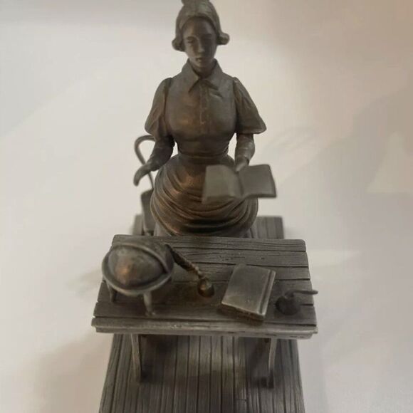 Vintage Americana: 12 Ron Hinote 1977/1978 Franklin Mint Fine Pewter Figurines - Picture 3 of 5